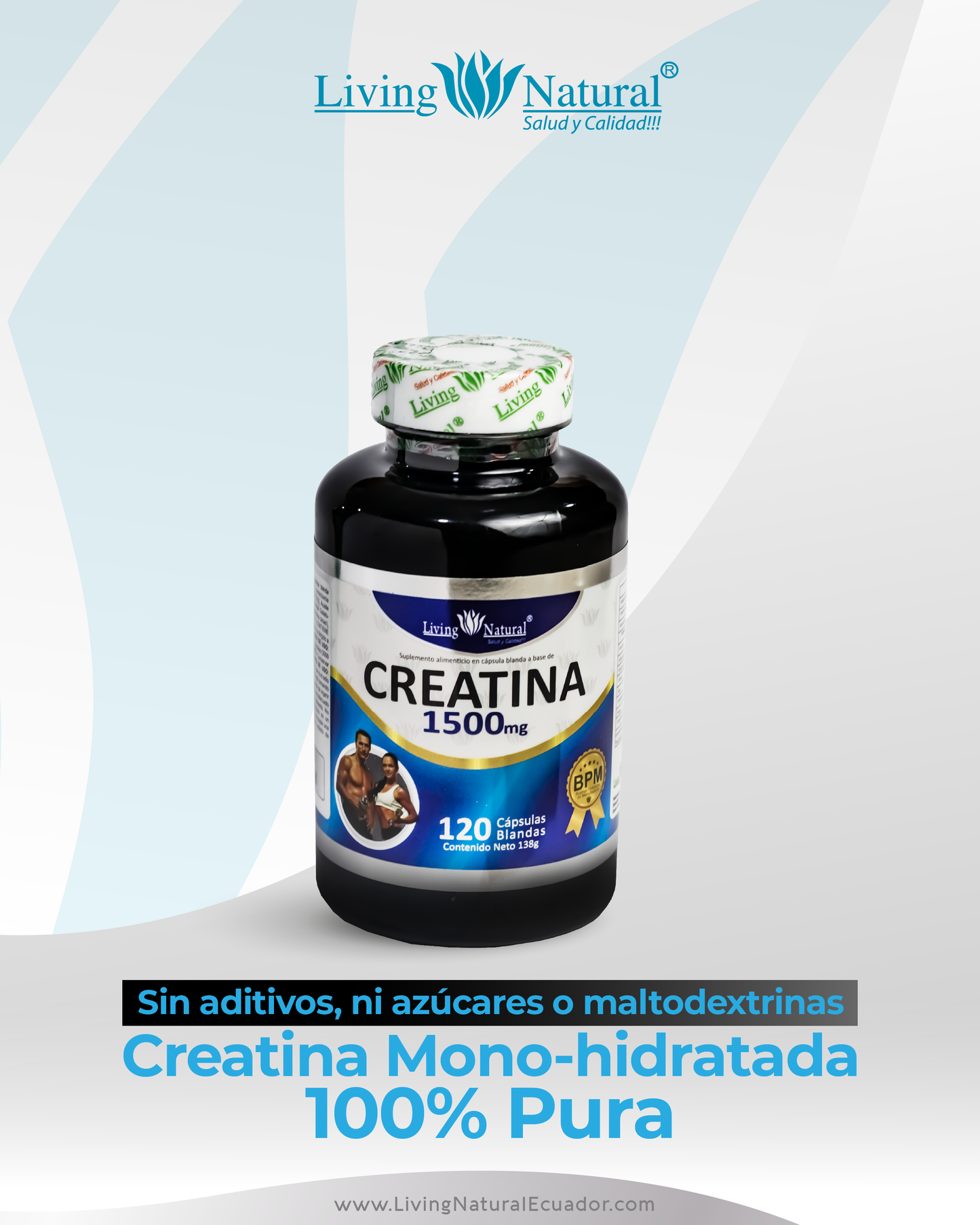 CREATINA MONOHIDRATADA | 250g | 500 g | 120 CÁPSULAS de 1500 MG C/U