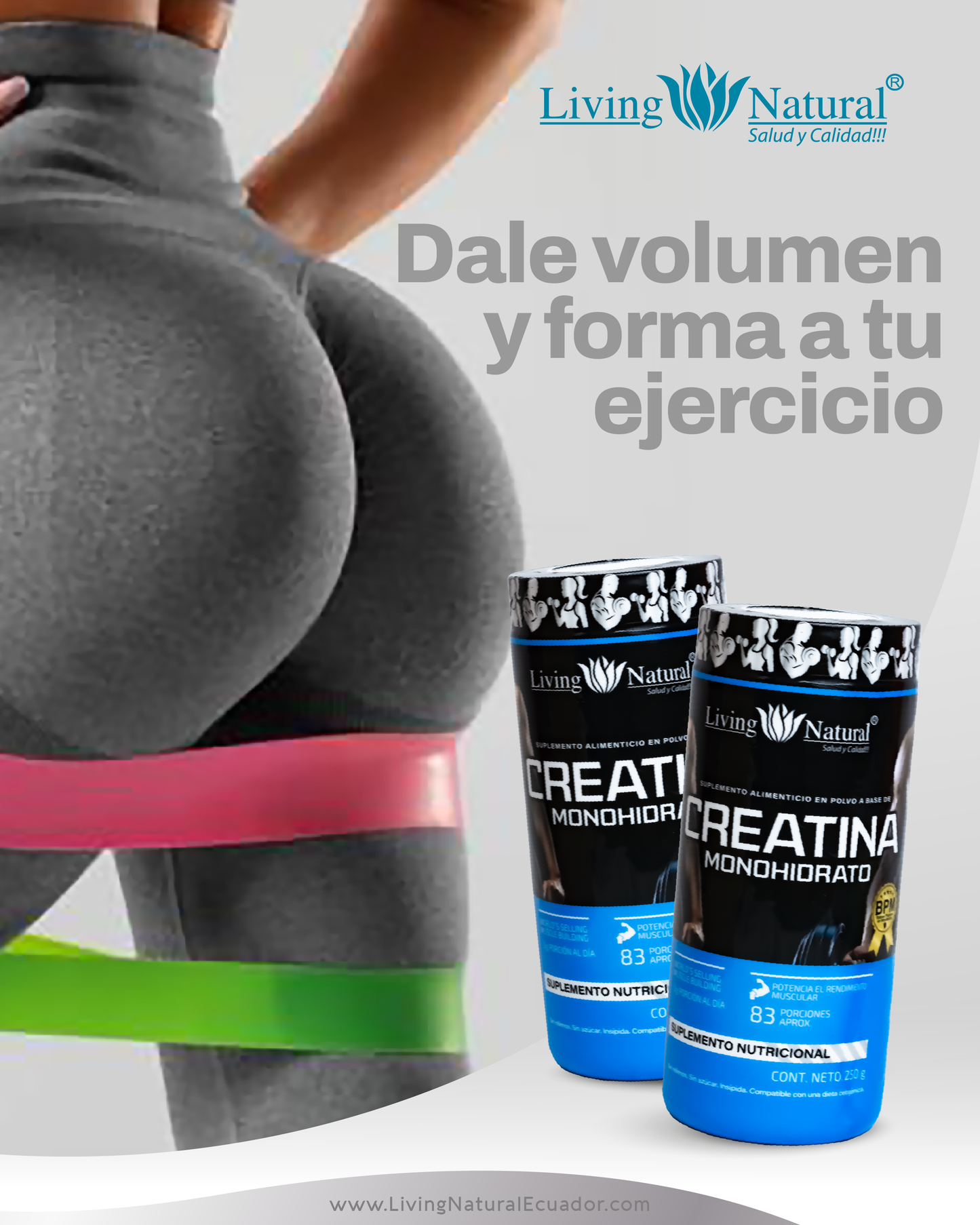 CREATINA MONOHIDRATADA | 250g | 500 g | 120 CÁPSULAS de 1500 MG C/U