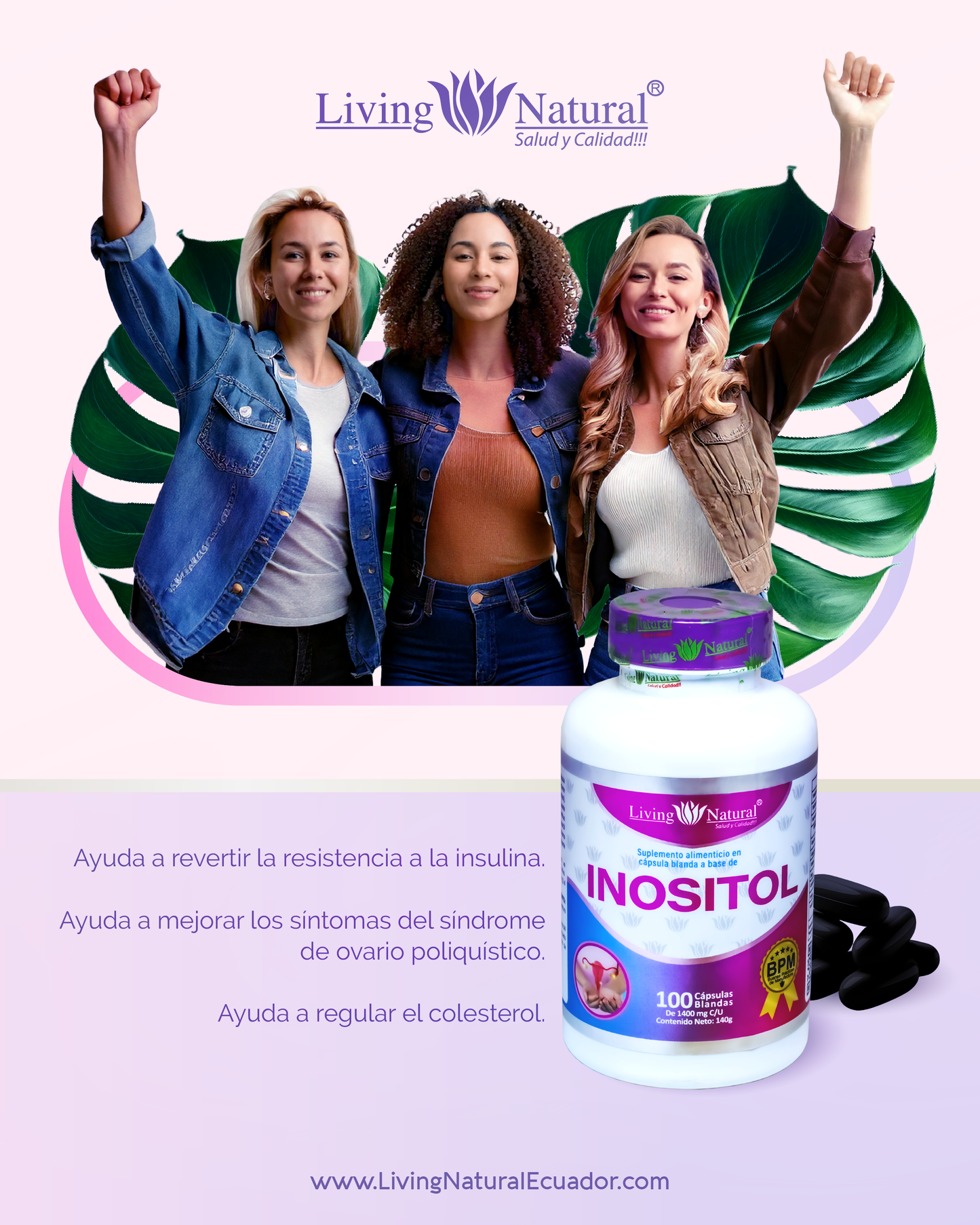 INOSITOL | FRASCO x100 | CAPS BLANDA 1400mg