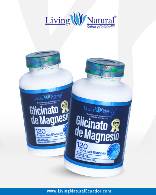 GLICINATO DE MAGNESIO | 1400 MG | X120 CÁPSULAS
