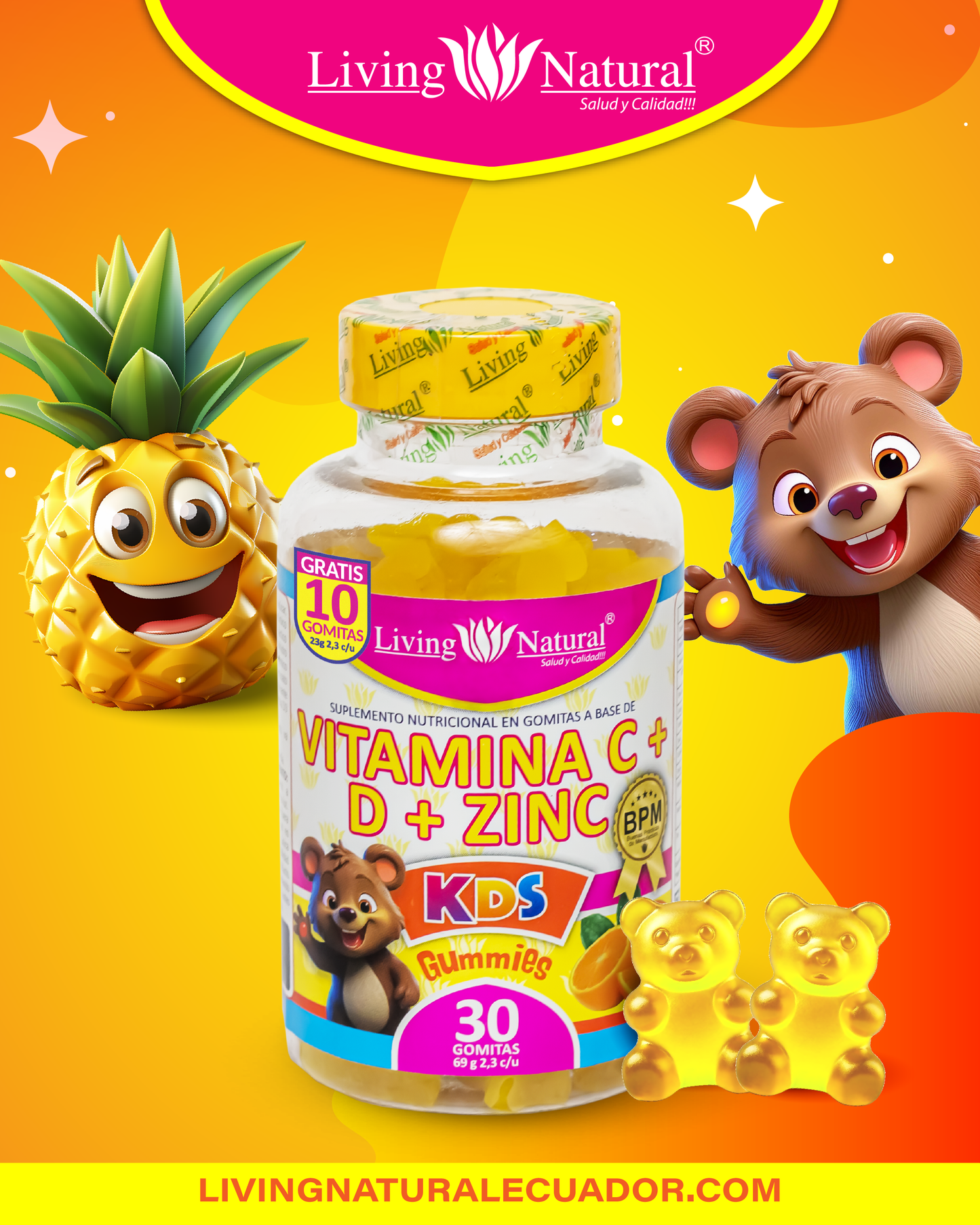 GOMITAS VITAMINA C KDS X30, X90
