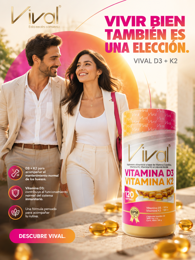 VITAMINA D3 + K2 X120 SOFTGELS / VIVAL