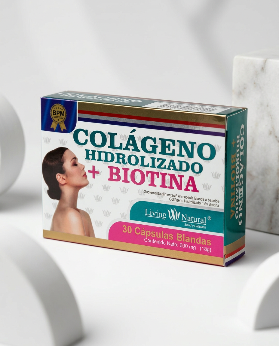 COLÁGENO HIDROLIZADO + BIOTINA | 600 mg | X30, X60, X100