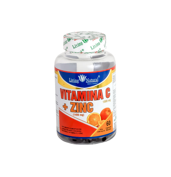 Vitamina C 1000 Zinc X30 X60 X100 Living Natural Ecuador