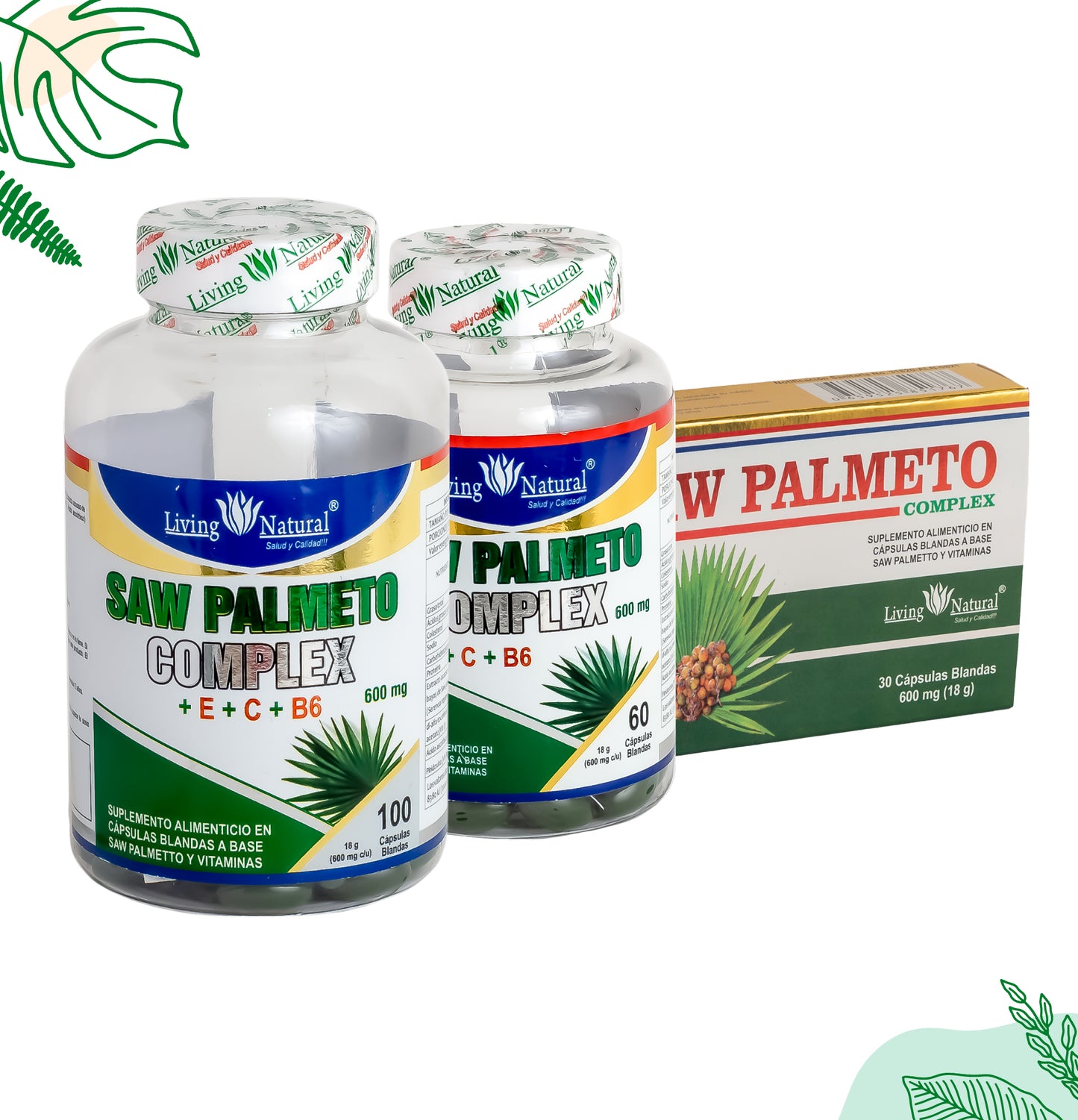 SAW PALMETO | 30X, 60X, 100X | 600 mg