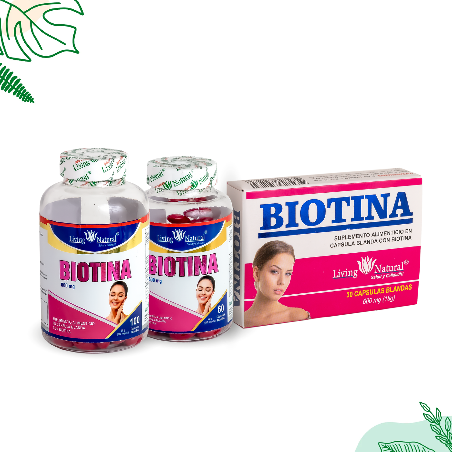 BIOTINA | 600 mg | X30, X60, X100