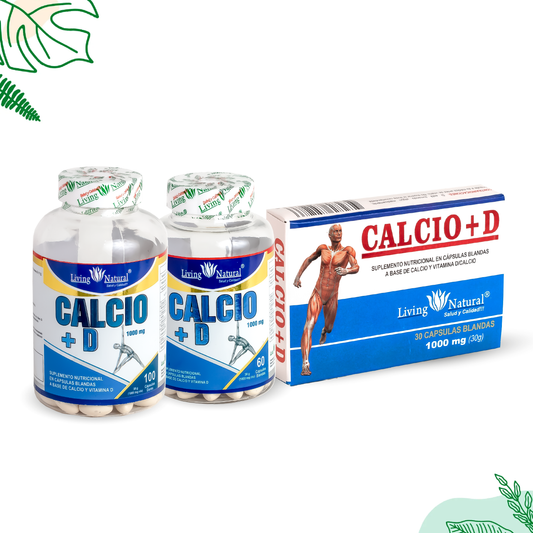 CALCIO + VITAMINA D | 1000 mg | X30, X60, X100