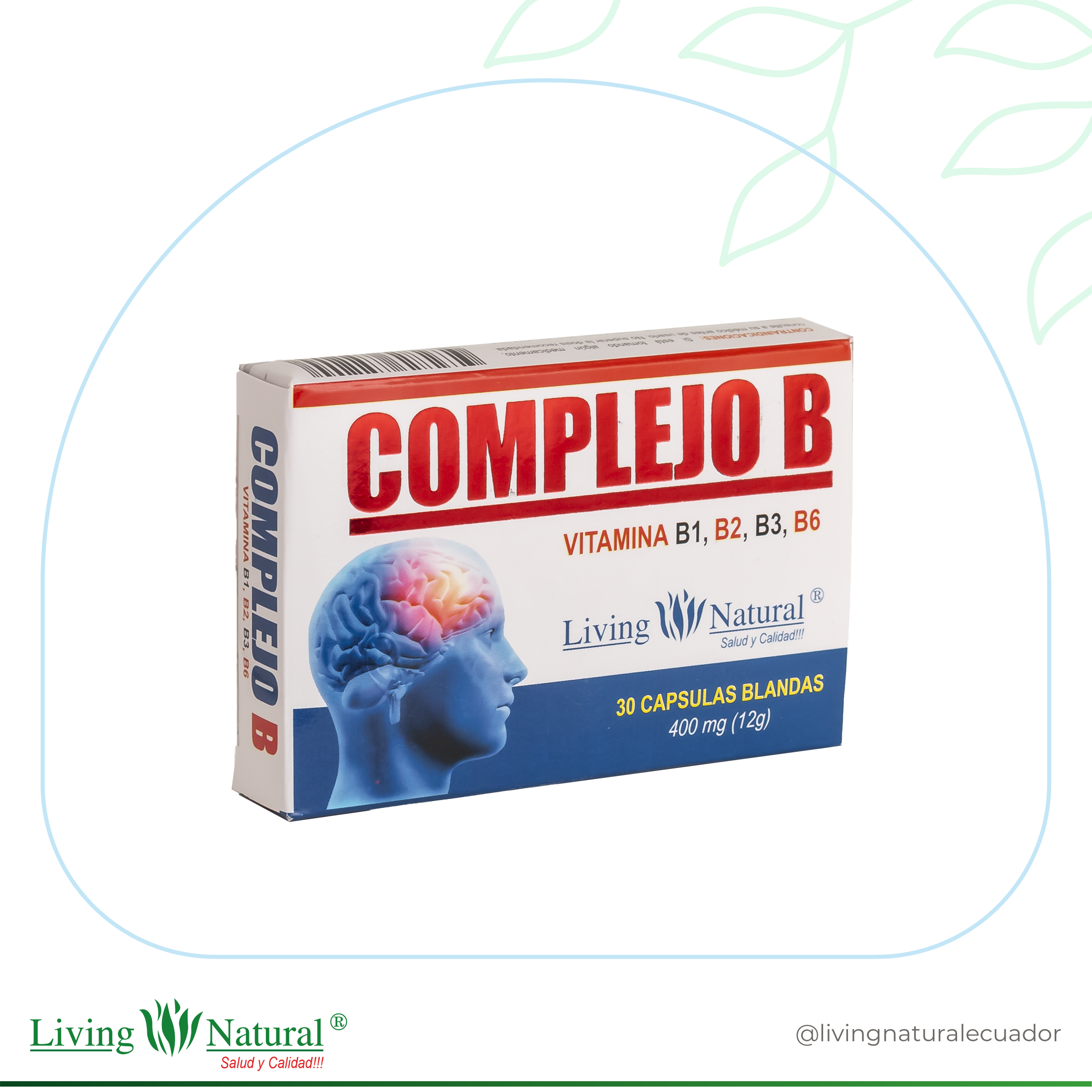 COMPLEJO B | 400 mg | X100, X30 – Living Natural Ecuador