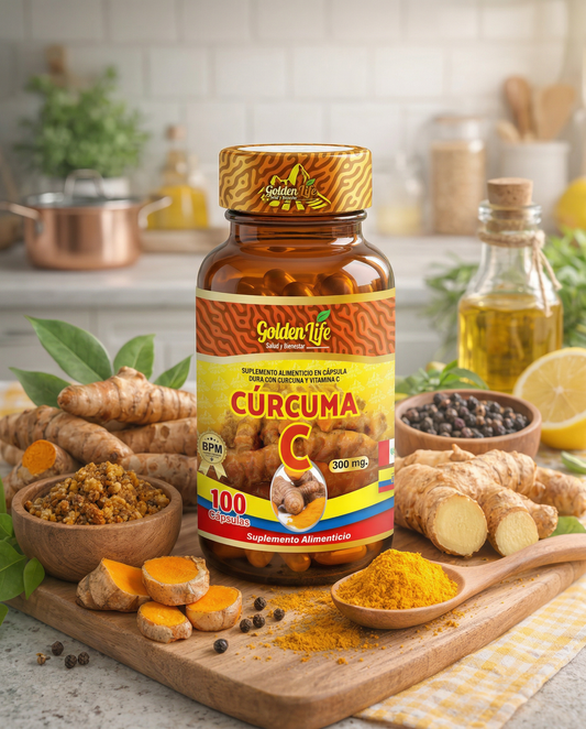 CURCUMA + C GOLDEN LIFE X100