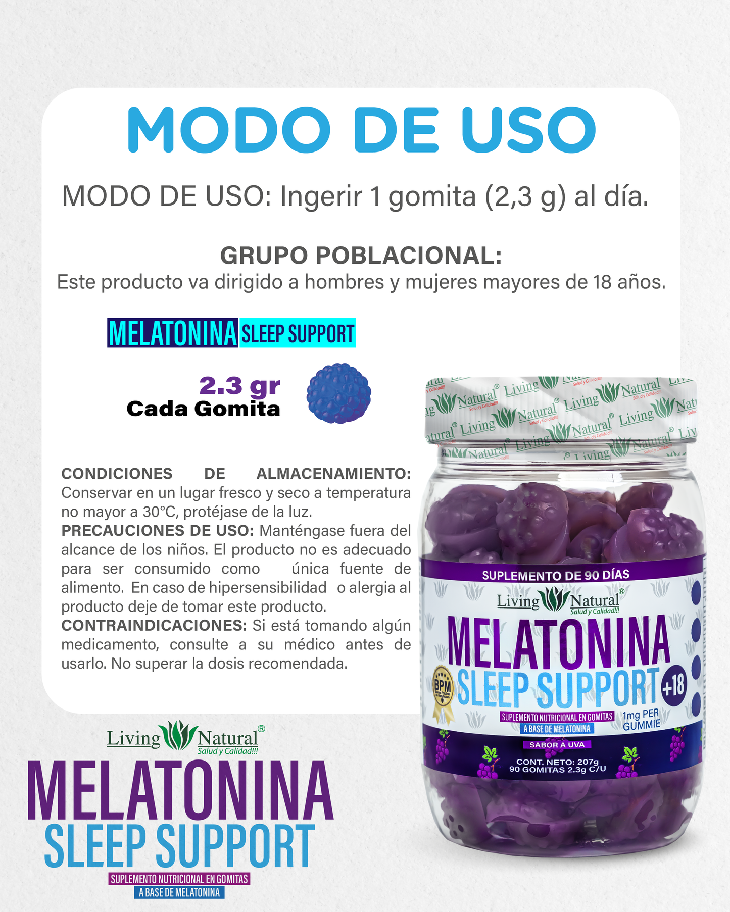 GOMITAS MELATONINA X90