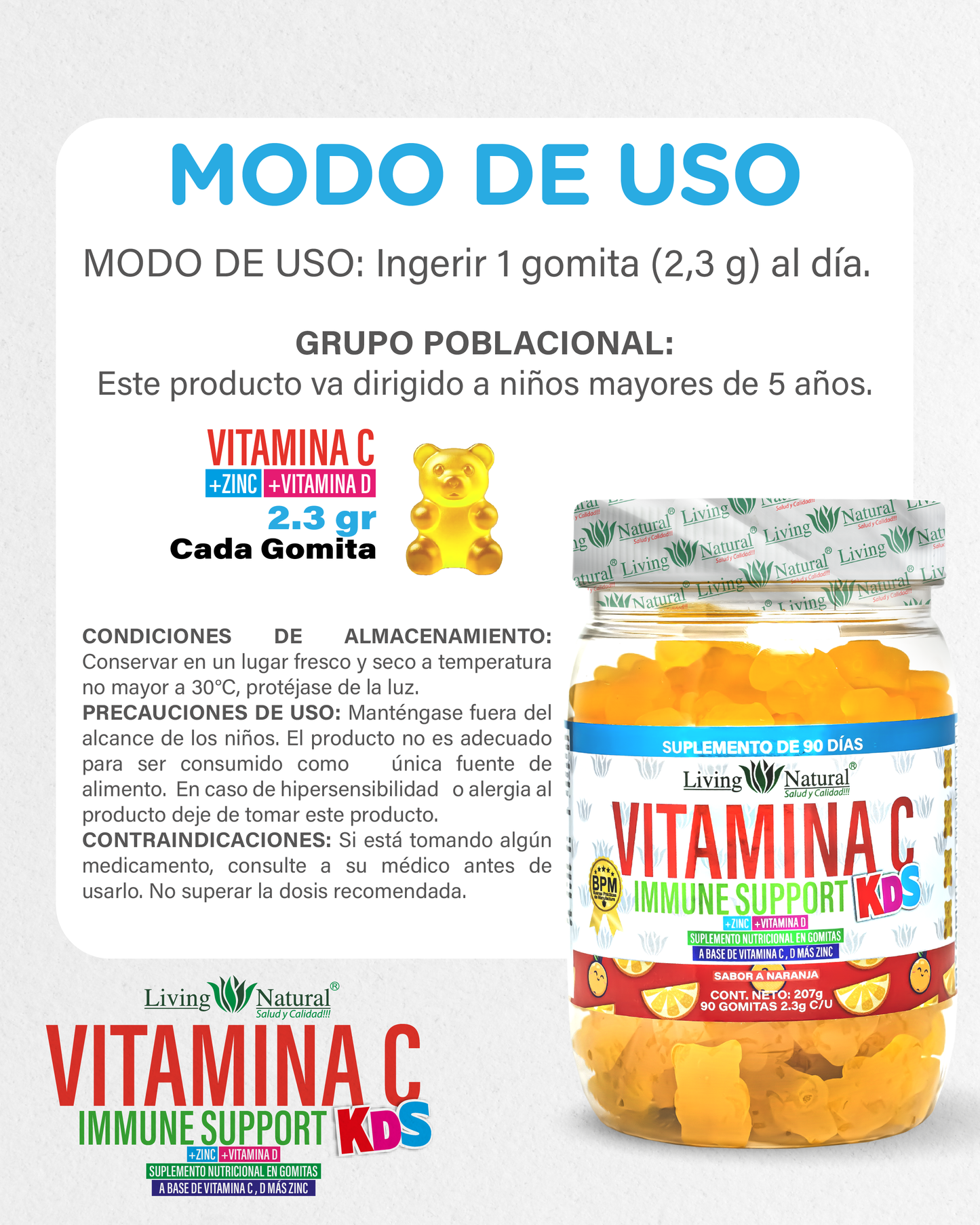 GOMITAS VITAMINA C KDS X30, X90