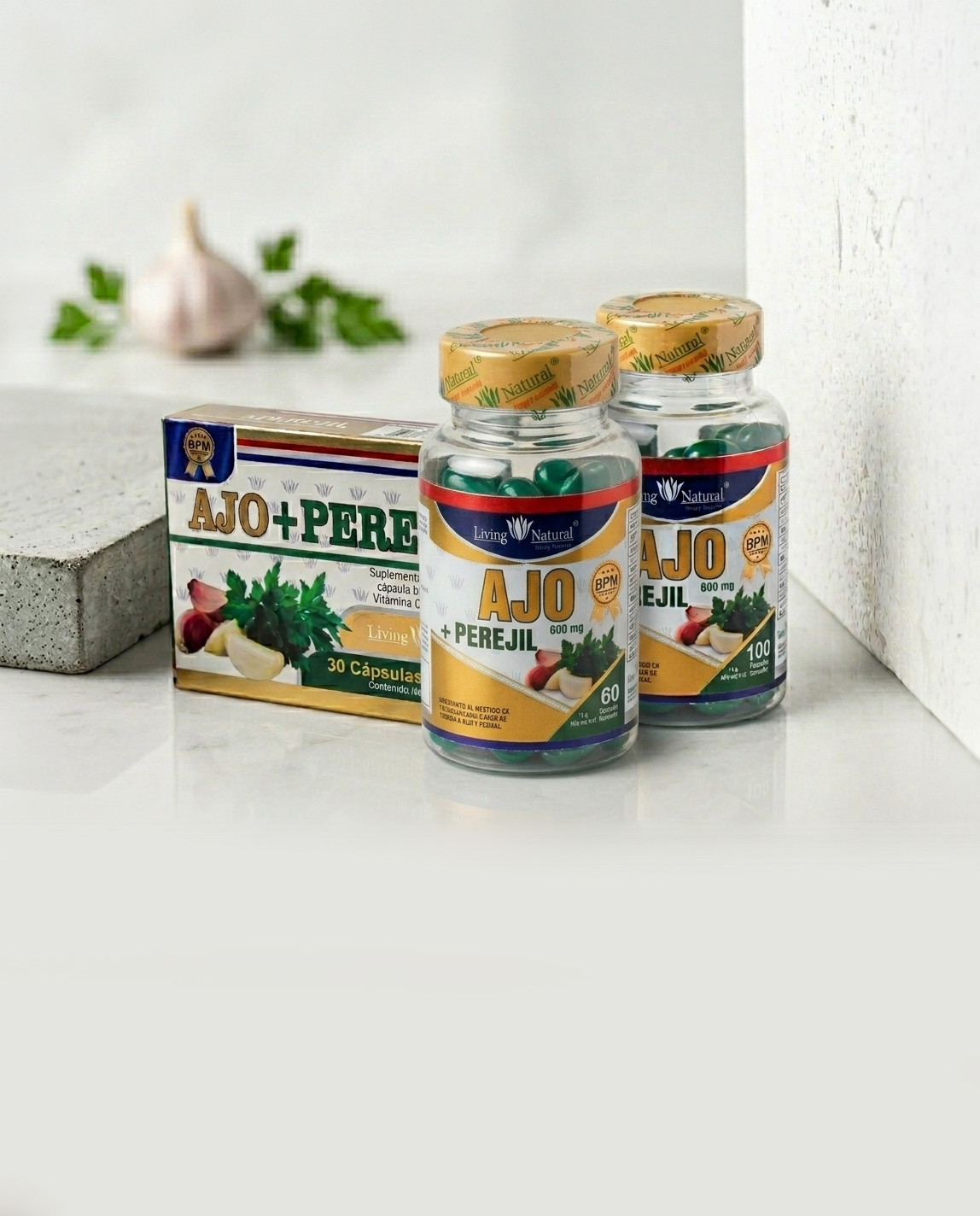 AJO + PEREJIL | 600 mg | X100 X60 X30