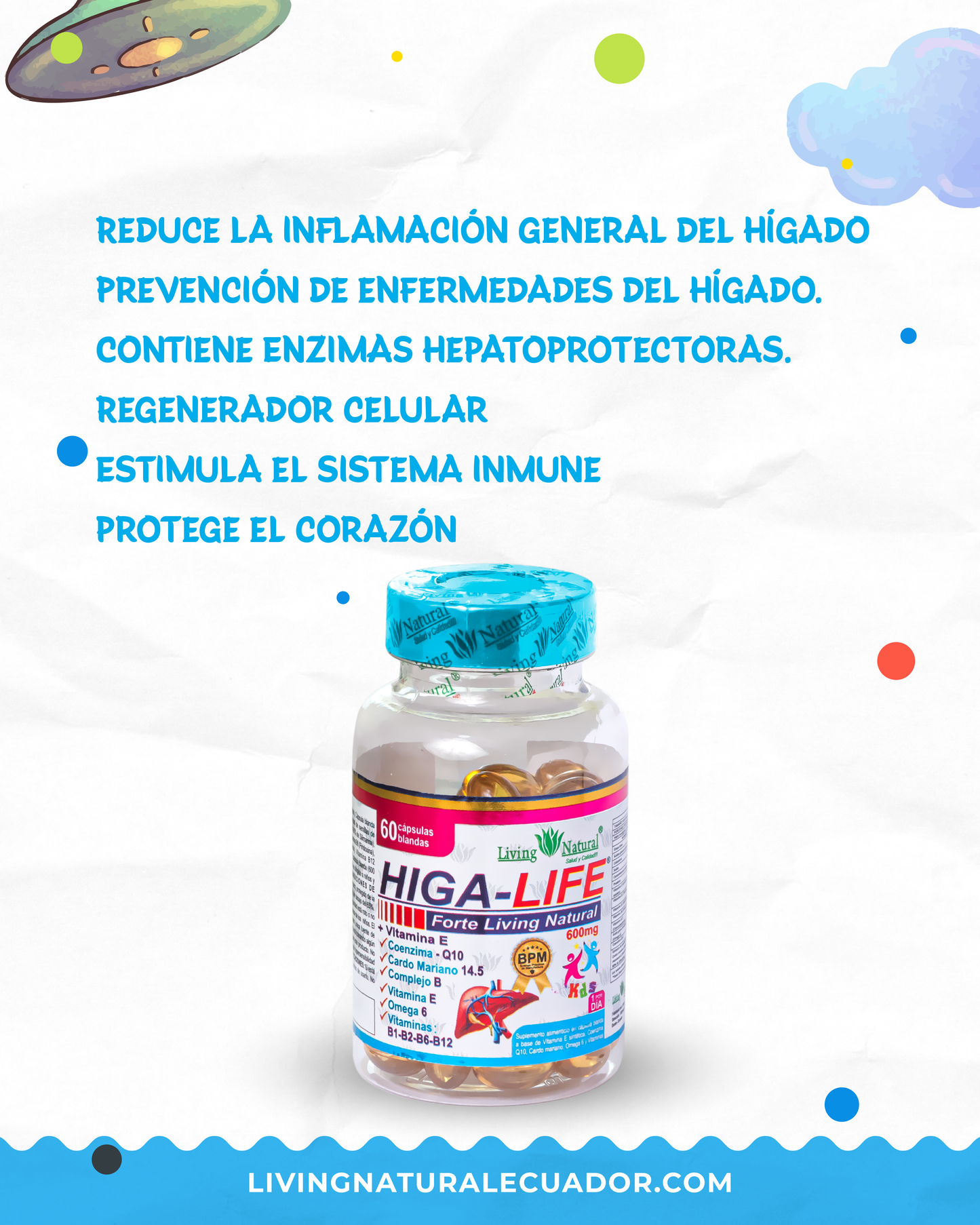 HIGA-LIFE KDS CAPSULA BLANDA | X30, X60 | 600 mg