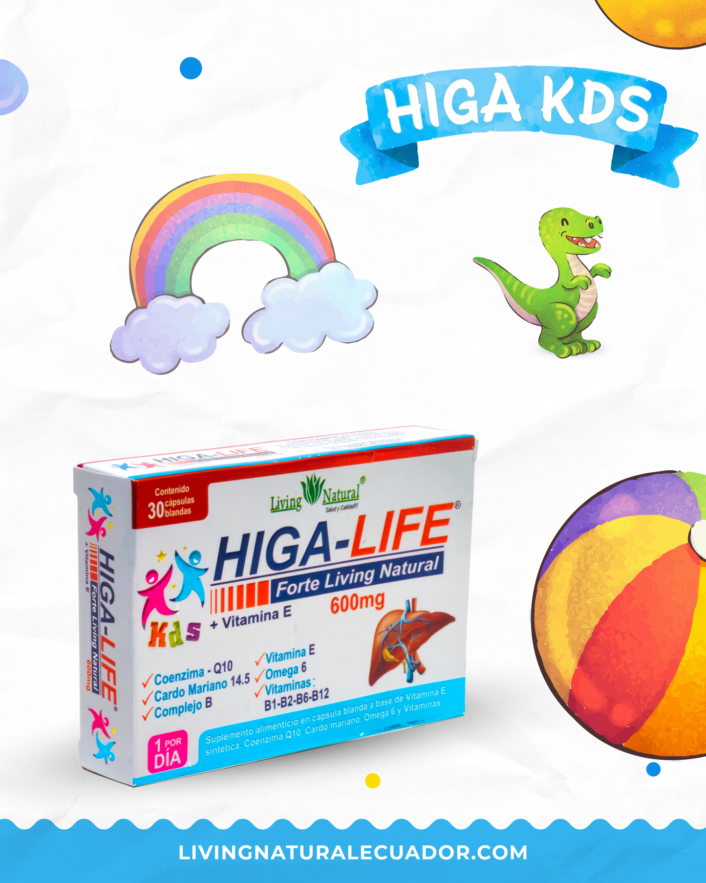 HIGA-LIFE KDS CAPSULA BLANDA | X30, X60 | 600 mg