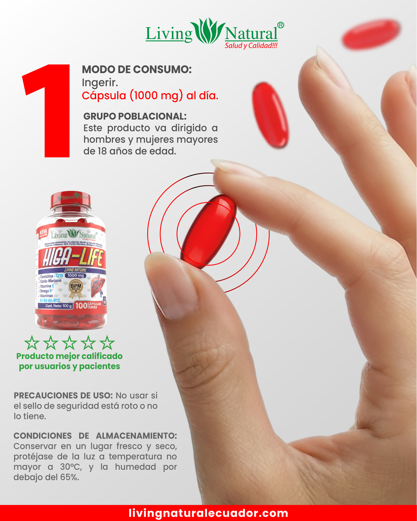 HIGA-LIFE SOFTGEL | 1000 mg | X30, X60, X100