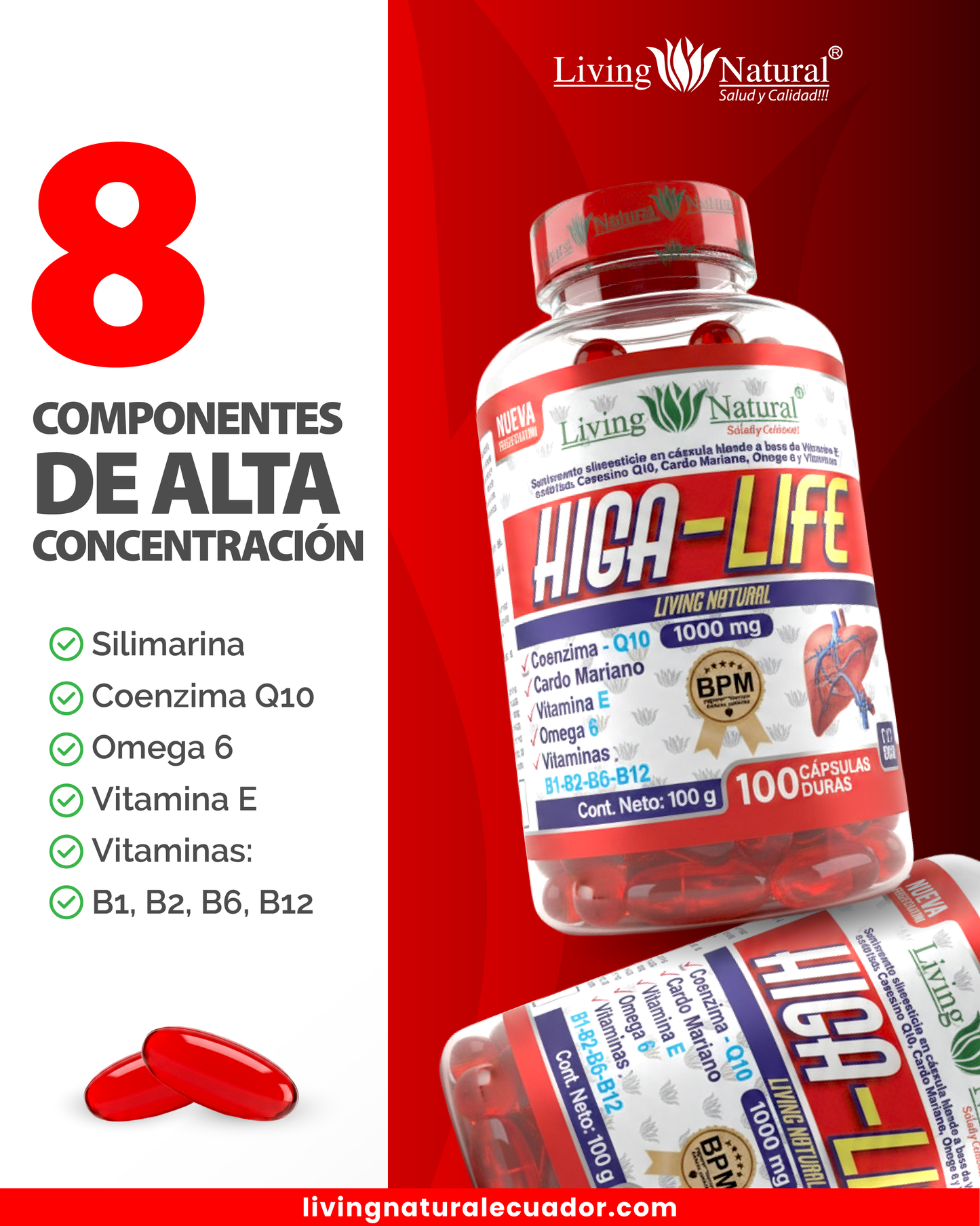 HIGA-LIFE SOFTGEL | 1000 mg | X30, X60, X100