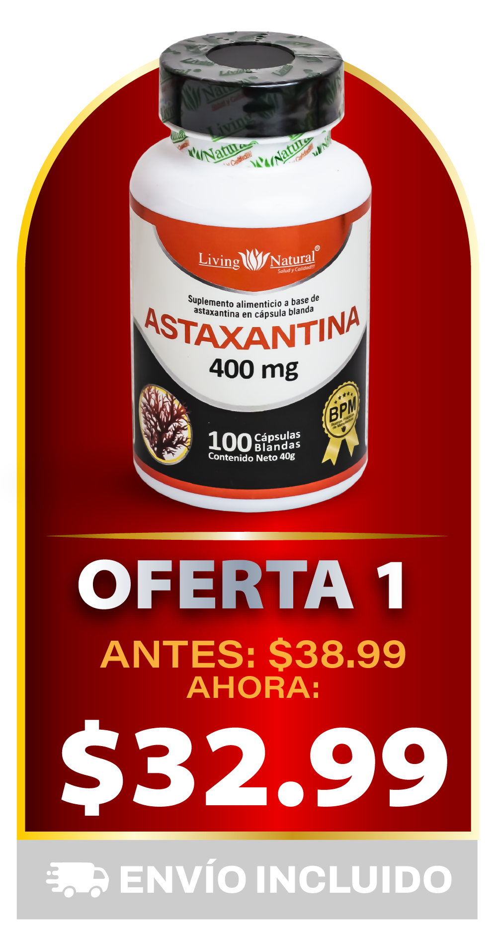 ASTAXANTINA X100 | 400 MG