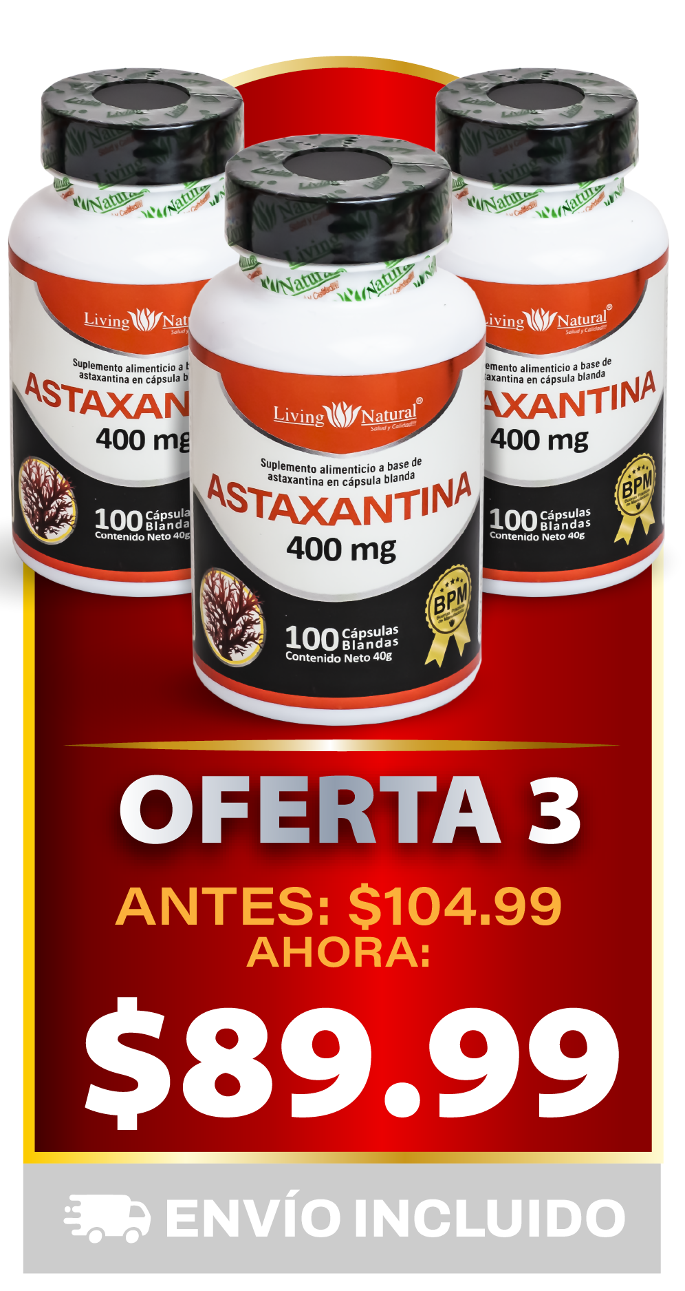 ASTAXANTINA X100 | 400 MG