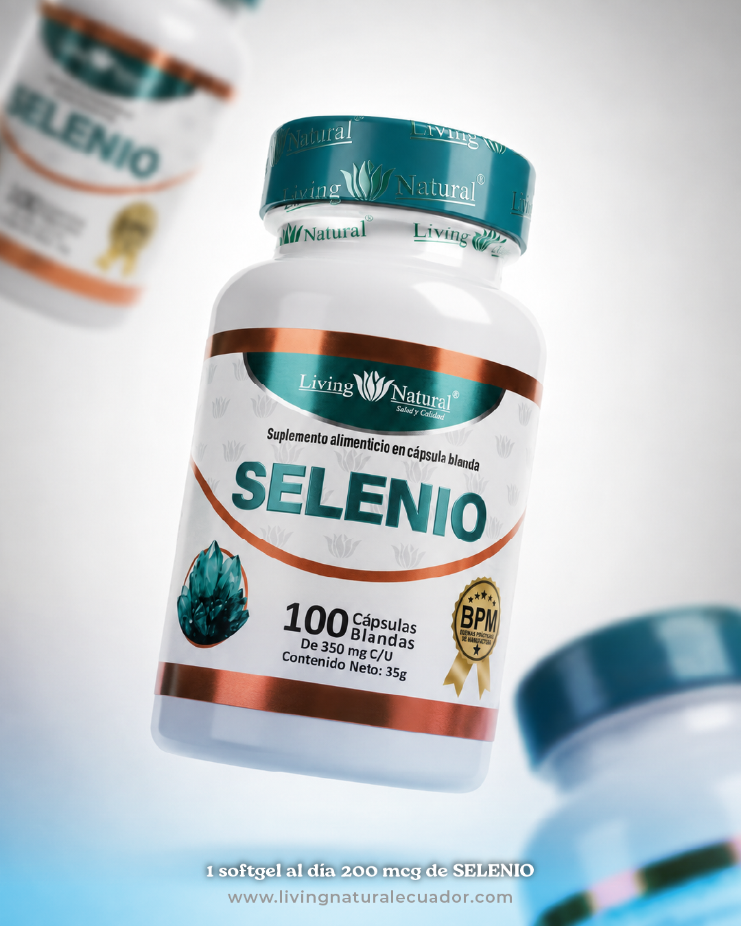 SELENIO 350 MG / 100 CÁPSULAS BLANDAS