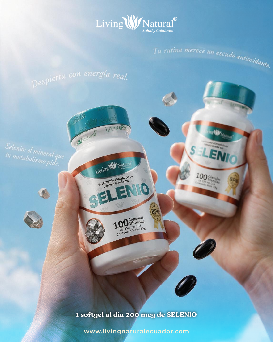 SELENIO 350 MG / 100 CÁPSULAS BLANDAS