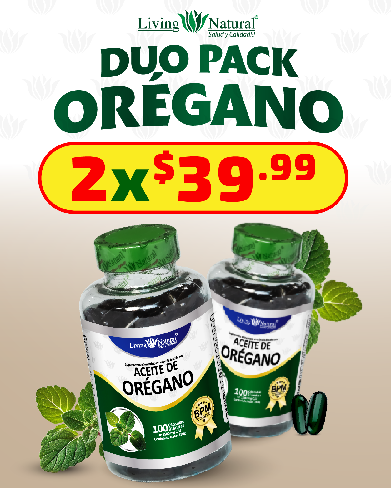 ACEITE DE ORÉGANO X100 | 1000 MG