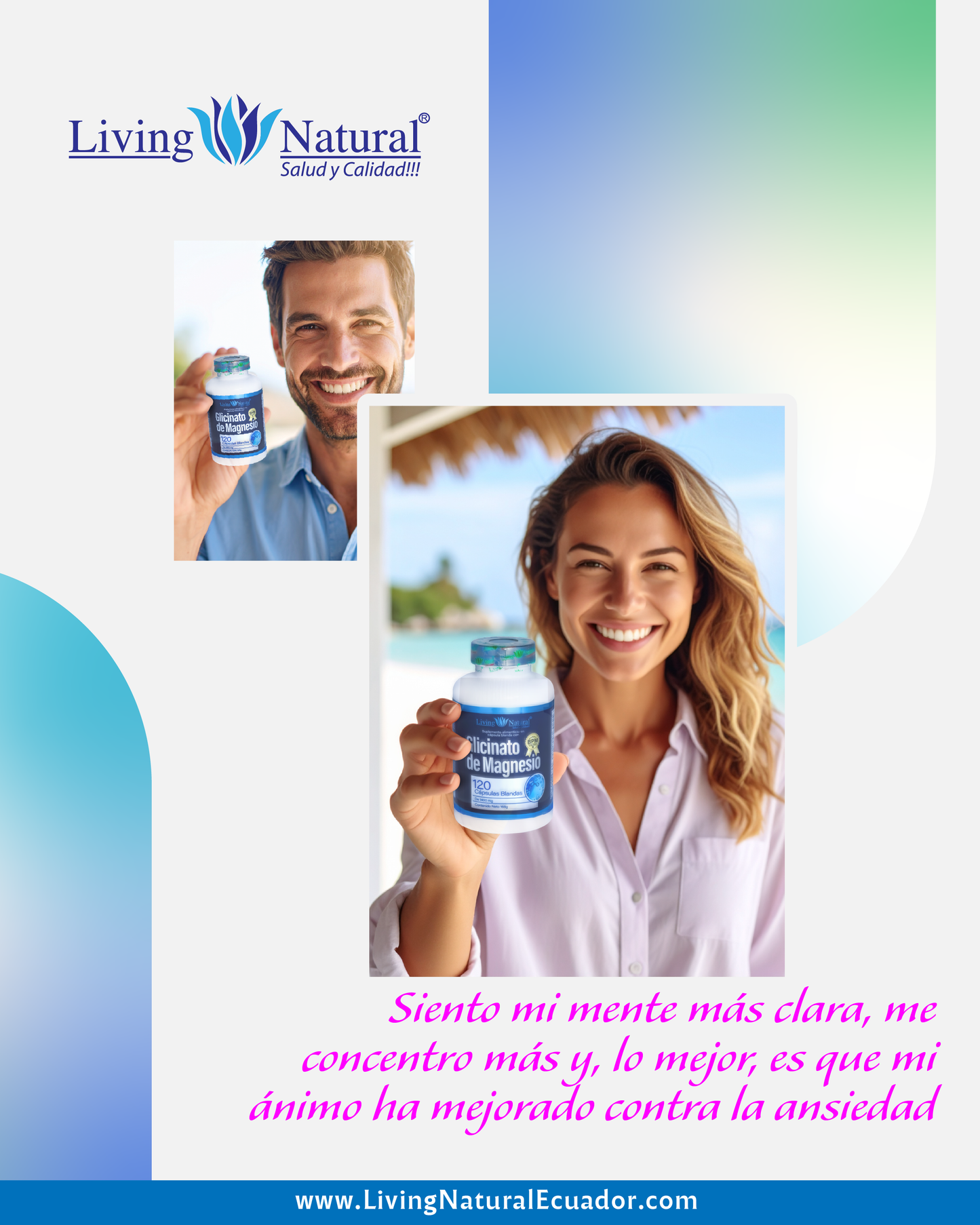 GLICINATO DE MAGNESIO | 1400 MG | X120 CÁPSULAS