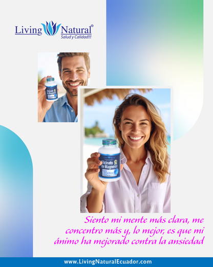 GLICINATO DE MAGNESIO | 1400 MG | X120 CÁPSULAS