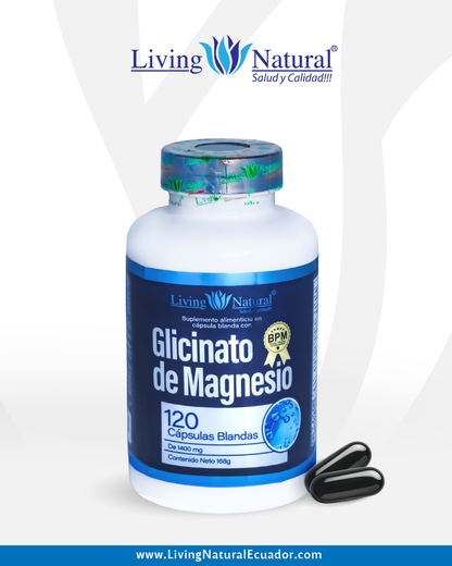 GLICINATO DE MAGNESIO | 1400 MG | X120 CÁPSULAS