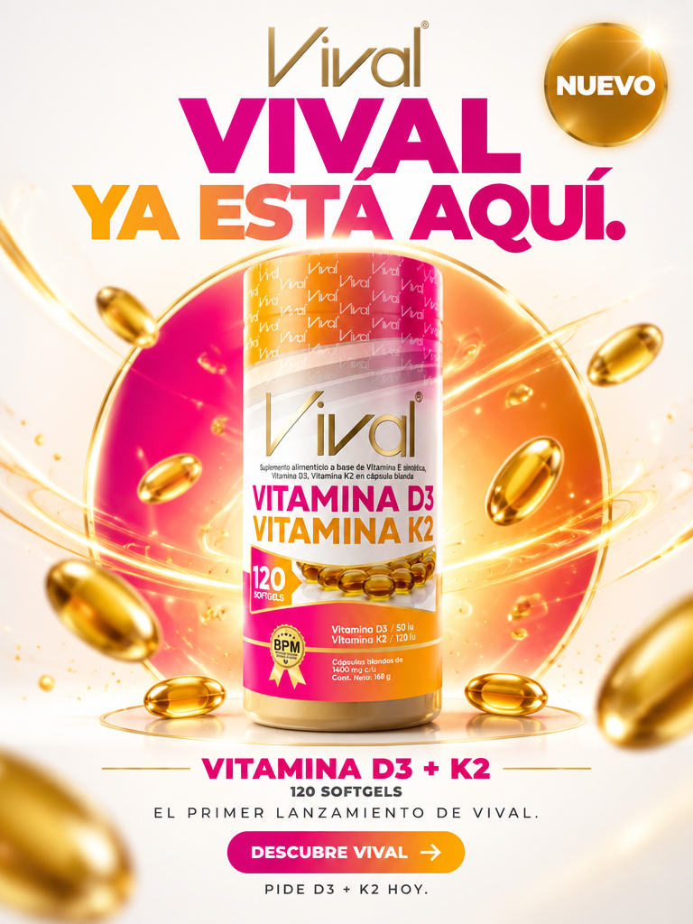 VITAMINA D3 + K2 X120 SOFTGELS / VIVAL