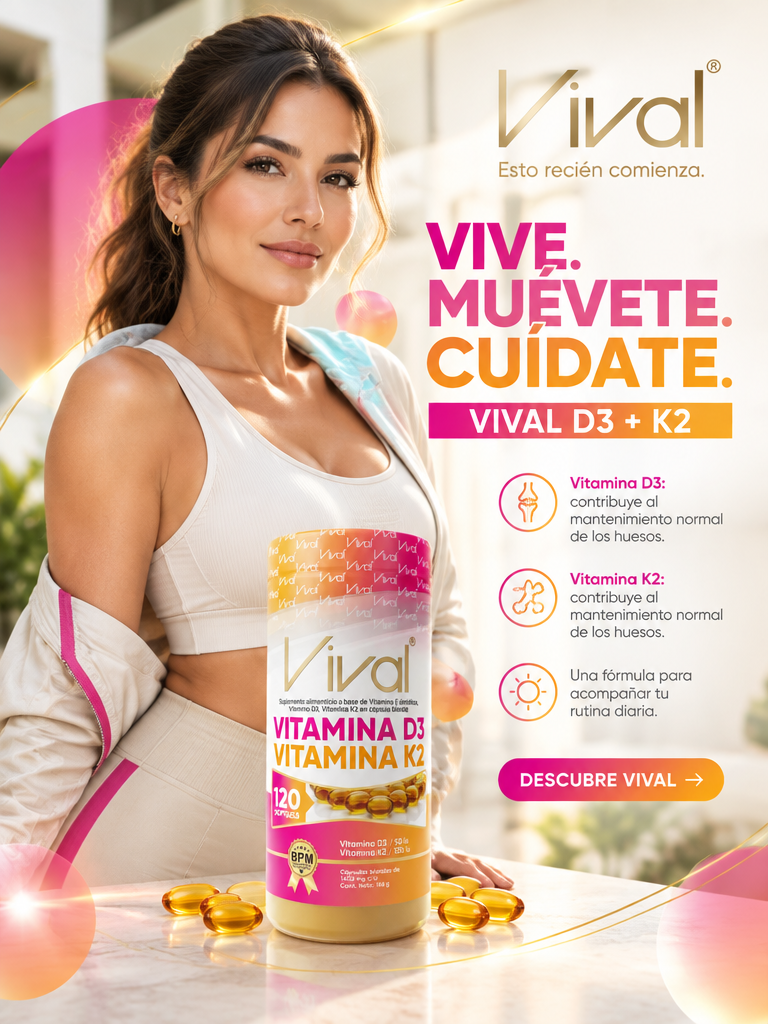 VITAMINA D3 + K2 X120 SOFTGELS / VIVAL