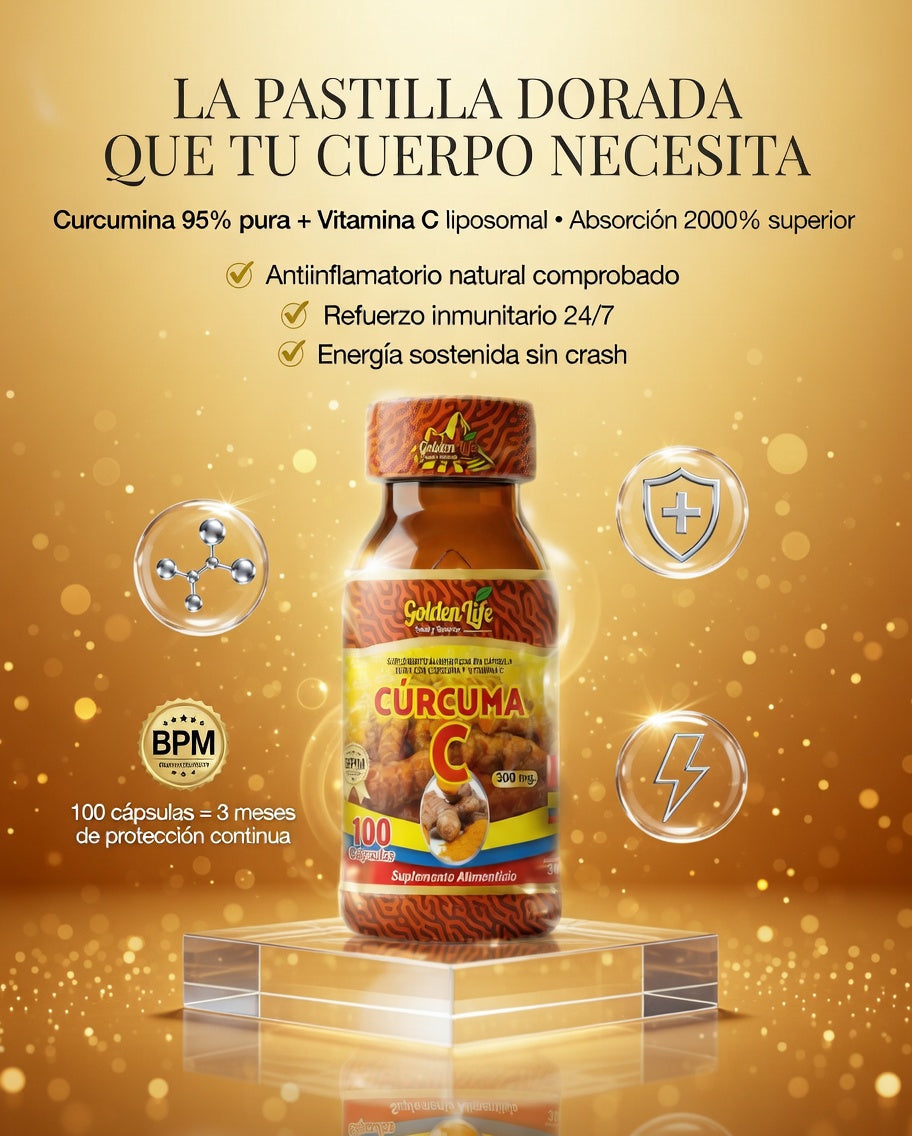 CURCUMA + C GOLDEN LIFE X100