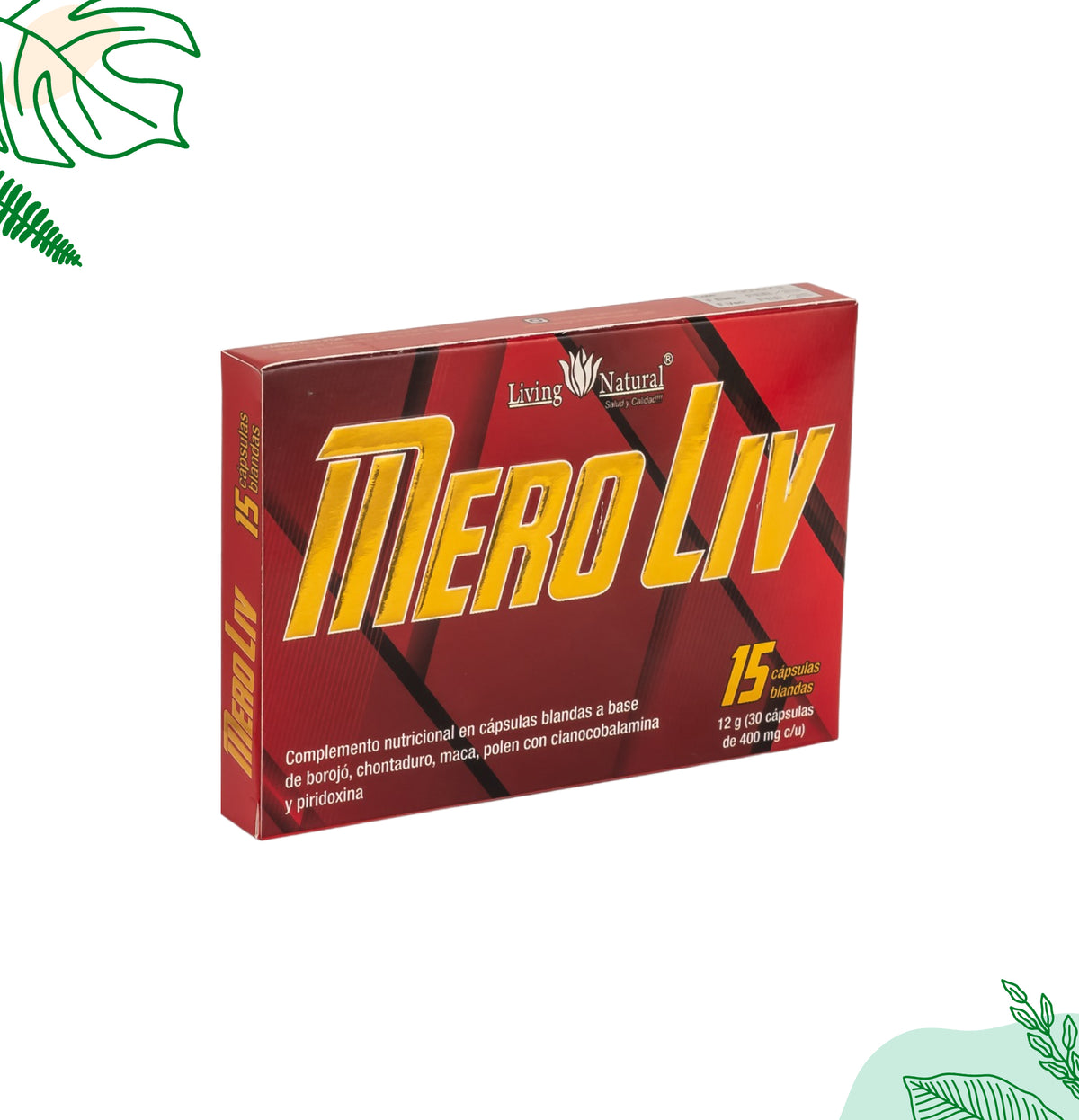 MERO LIV | 400 mg | X15 – Living Natural Ecuador