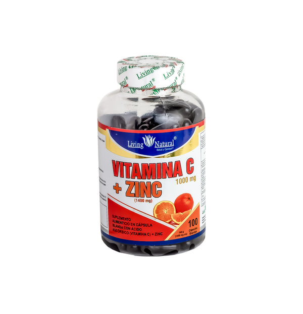 Vitamina C 1000 Zinc X30 X60 X100 Living Natural Ecuador